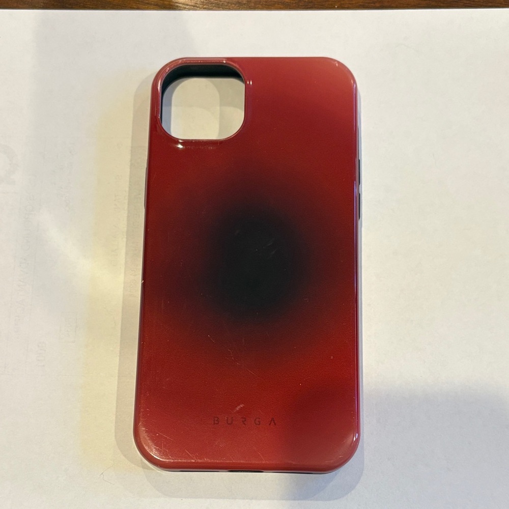 Burga Red and Black Gradient Phone Case